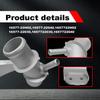 High Performances Aluminum Coolant Pipe with 3 Hose Clamps 1657722H02 Air Intake Cooling Tube with Clip Set for Vehicle