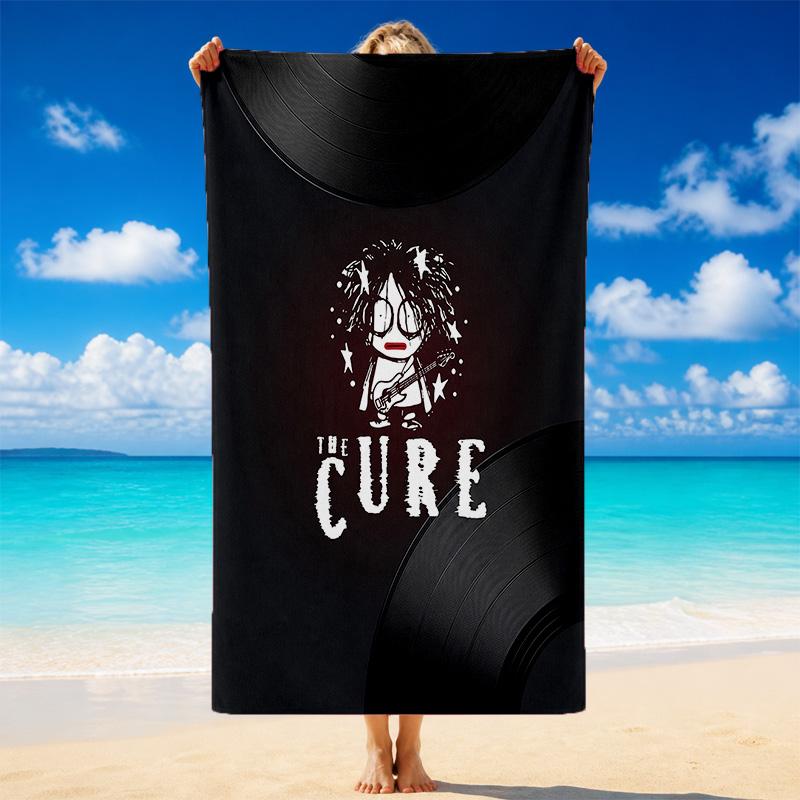 The Cure Druck Mikrofaser Strandtuch Sand?Leichtes, widerstandsfähiges Handtuch für Schwimmen, Outdoor und Reisen