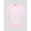 Binpolleidiseu [B. My] Ribbon Pattern Short Sleeve Knit Pink (Bf5251N02X)