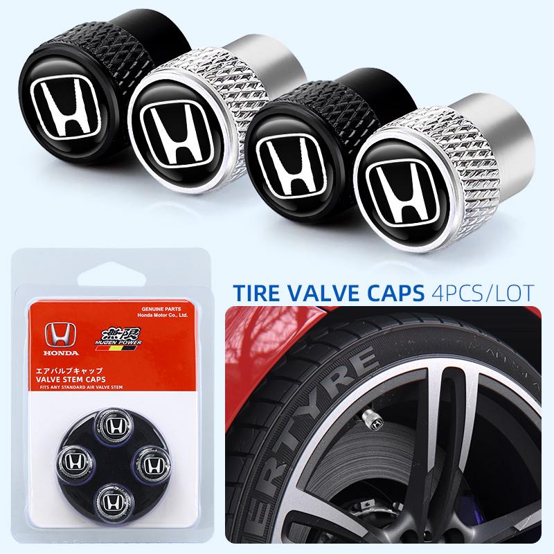 Box Car Tire Stem Valve Caps Aluminium Car Dustproof Caps Tire Wheel Stem Air Valve Caps For Honda Civic XR-V HR-V City Accord