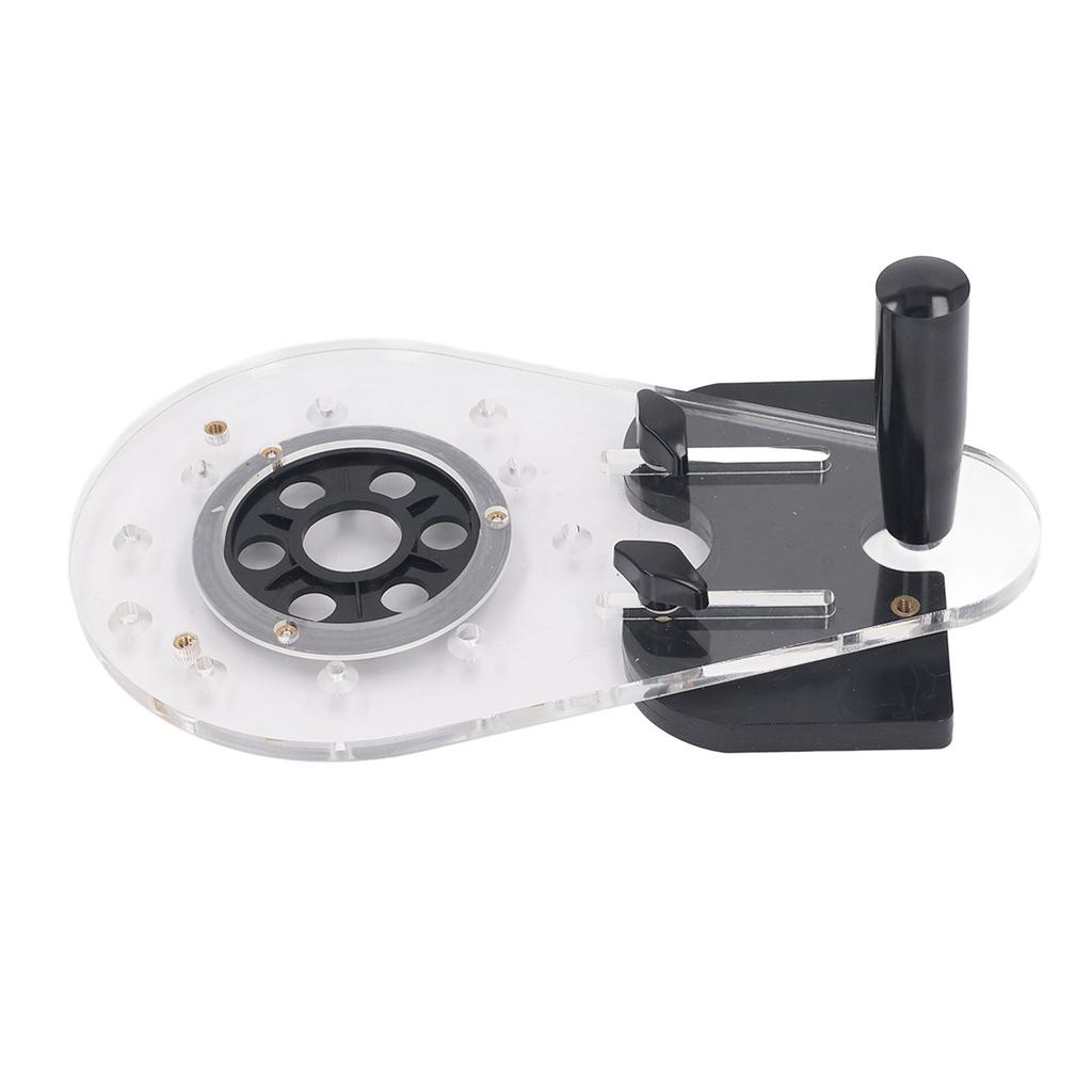 Universelles Oberfräsen-Basisset Acryl ABS Präzises Schneiden Einstellbar Stabile Fräsführung für Fräsen