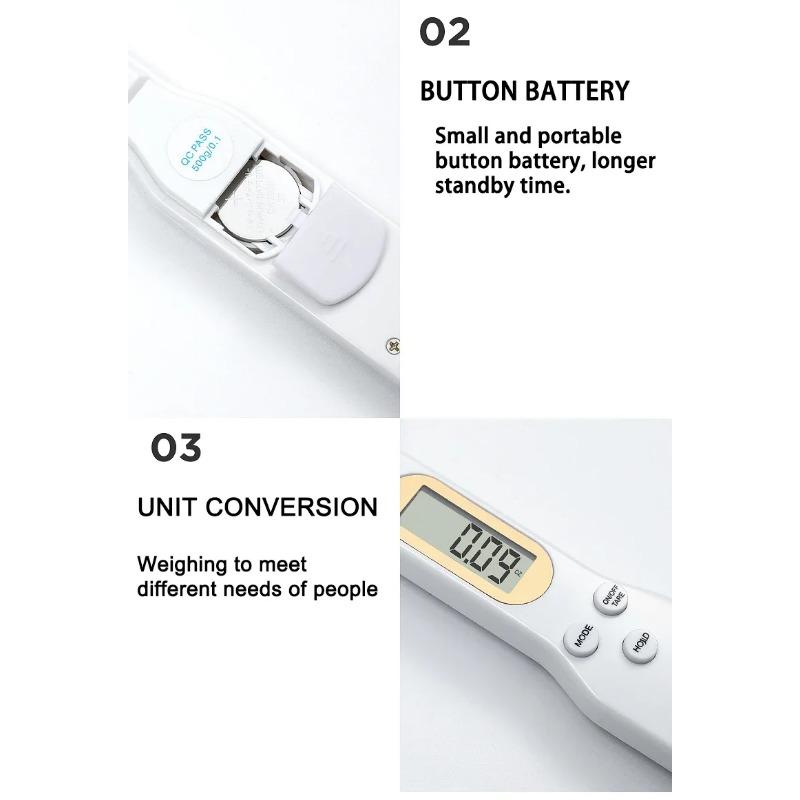 1pc Mini Electronic Scale, Portable Kitchen Measuring Spoon, Food Spice Scale