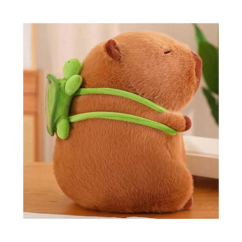 Kapibara Plush Backpack Toy with Plush Turtle, Gift