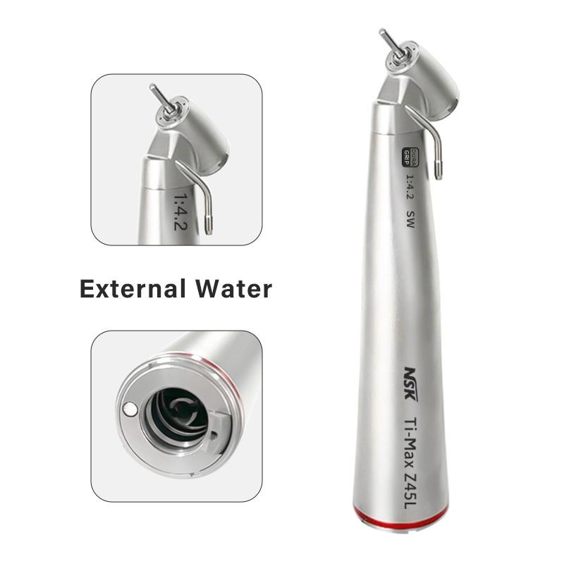 

NICEDEN Z45L 1:4.2 Low Speed Handpiece Water Spray Handpiece Productwith E-type Electric Motor Handpiece 1 To 4.2 Contra Angle External water