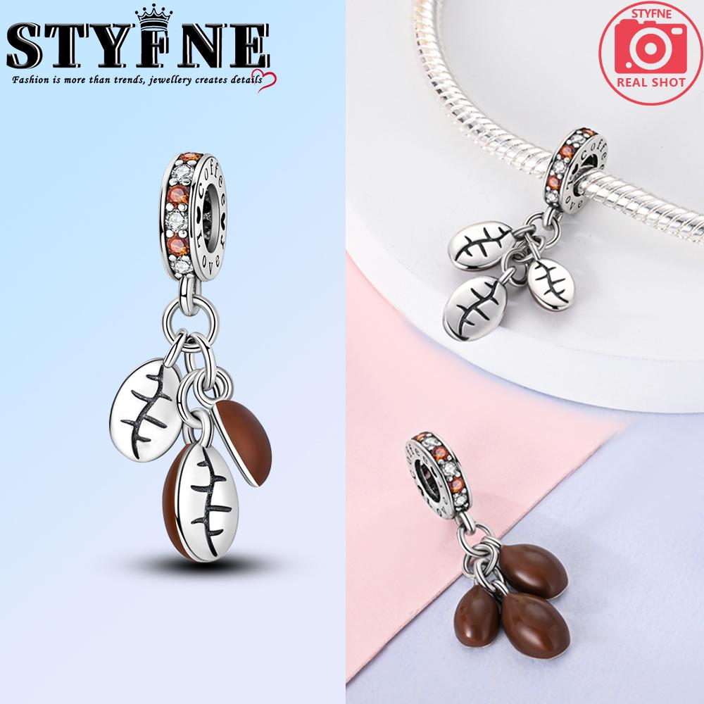 

Copper American Coffee Fries Charm Plata Pendant Beads Fit Charms Original Bracelet For Women Jewelry Making