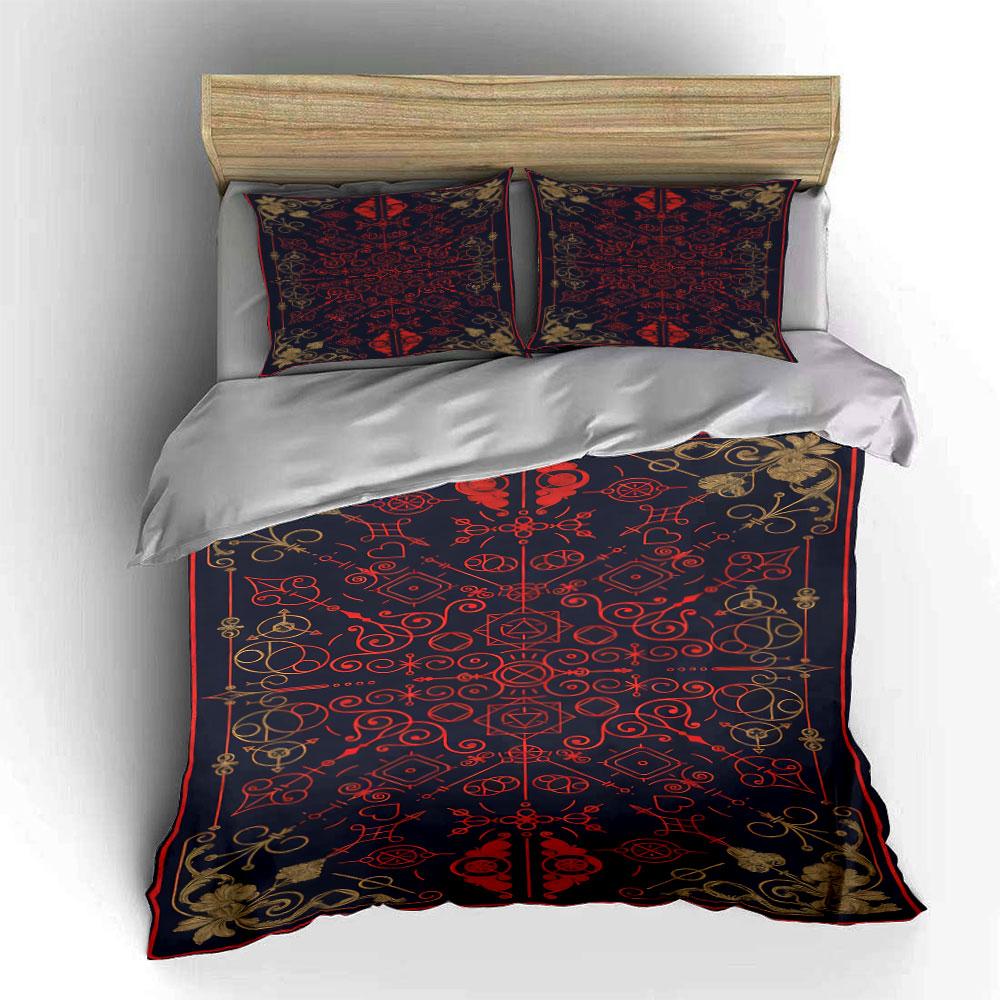 Ornate symbols and flourishes. Bedding sets Duvet cover sets Duvet covers Pillowcases(1 * Duvet Cover 2 * Pillowcases, without duvet insert)