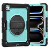 For iPad Pro 13-inch (M4) 2025, Military Grade Shockproof Protector Silicone Cover with Pencil Holder+Handle Shoulder Strap Case