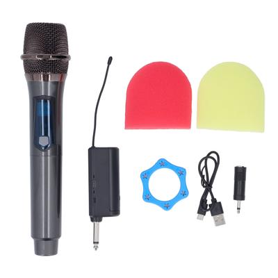 Microfone Sem Fio com Receptor 30HZ a 20khz Som Claro Puro Sinal Estável Carregamento USB para