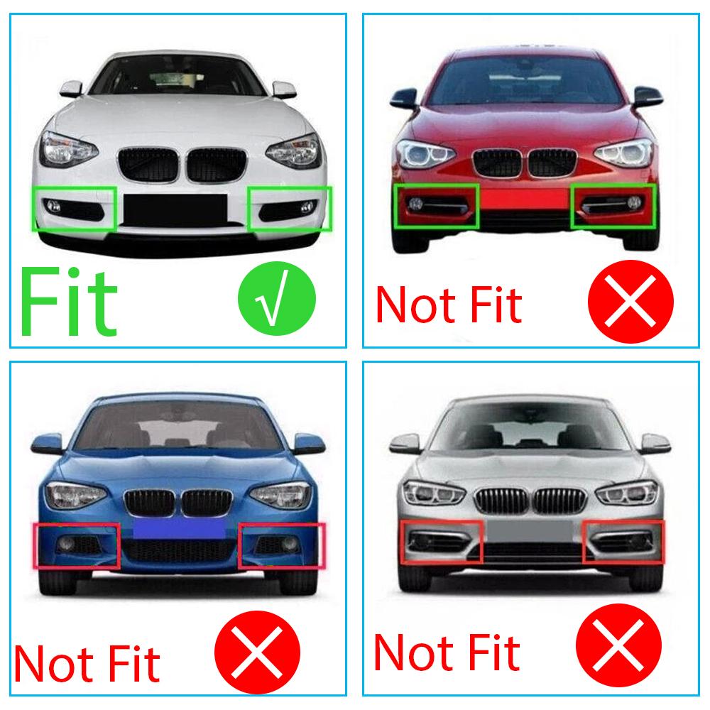 Front Bumper Fog Light Grille Left Right For BMW F20 F21 1 Series 116i 118i 120i 2012-2017 51117272557 51117272558