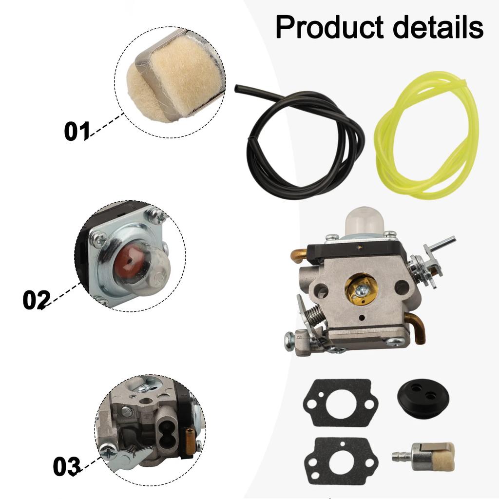 Long Lasting Carburetor Kit For For McCulloch Chainsaw Superior PerFor Formance For For 122HD45 122HD60 523012401