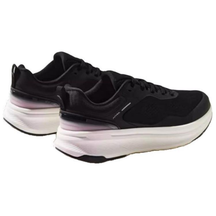 New Anta Cushioned Slip-Resistant Low-Top Running Shoes Women's Black Pink 122447718-5