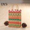 Reusable Holiday Gift Pouches 12PCS Christmas Paper Bags, Sturdy Festive Goodie Bags with Handle, Decorative Packaging for Presents And Party