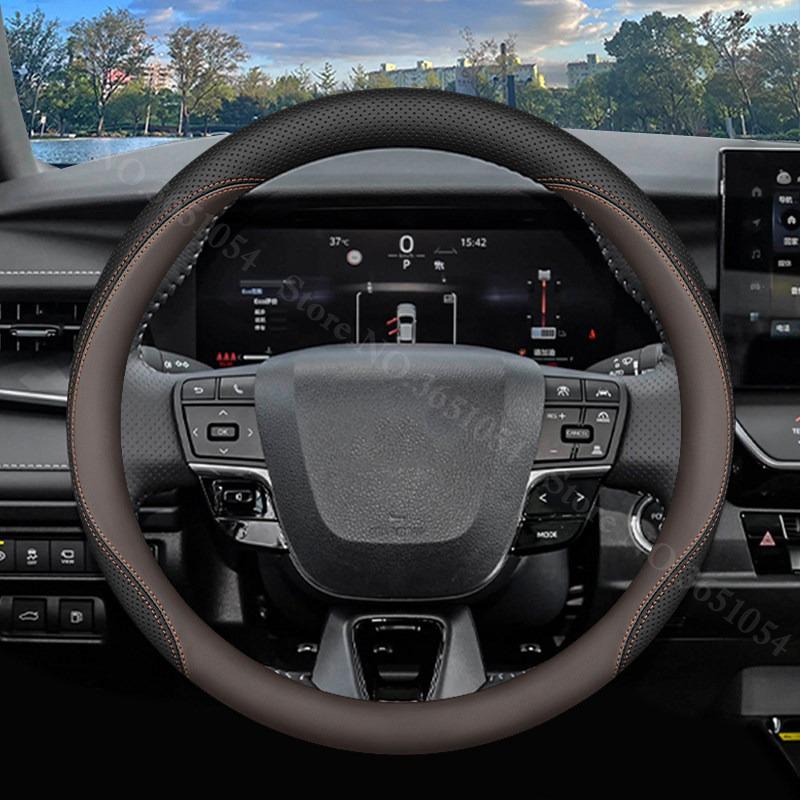 Pohodlný kožený potah na volant do auta Ultratenký protiskluzový obal na rukojeť auta pro Toyota RAV4 RAV-4 2019-2026