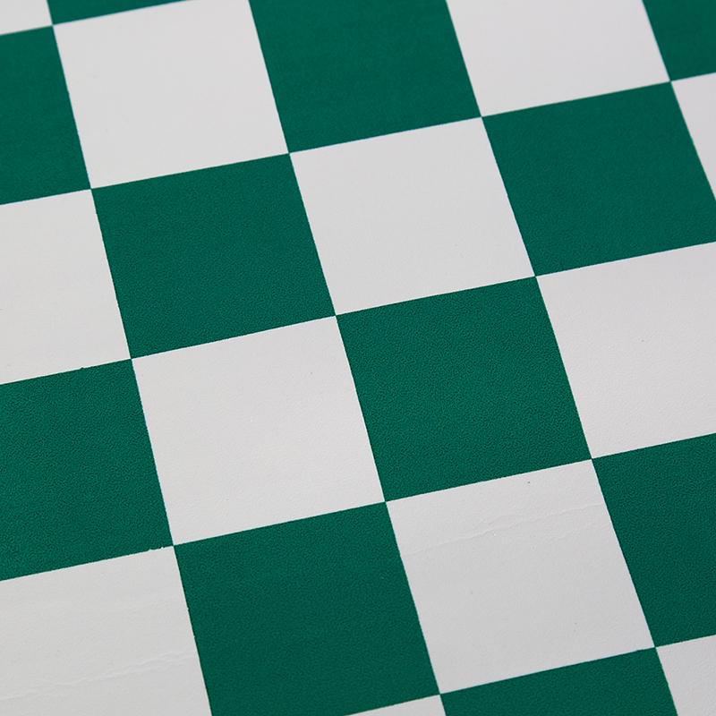 42Cm X 42Cm Chess Board For Children'S Educational Games Green & White Color
