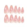 3D Stereo Wave Heart Aurora Short Pointed Wearable False Nails - Nail Art Tips
