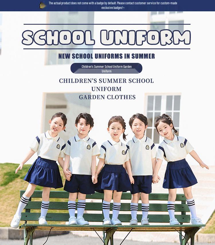 Primary School Sports Uniform Set: Spring & Autumn First Grade Three-Piece Outfit for Kindergarten & Children's Sports Events