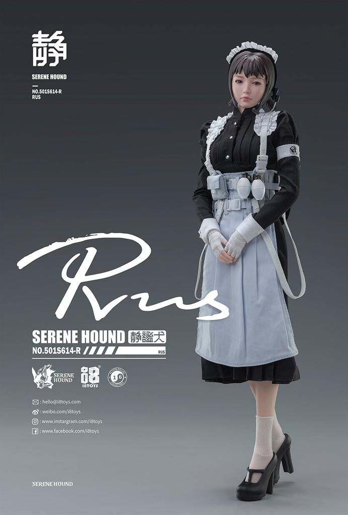 I8TOYS SERENE HOUND Series 501S614 R Cerberus Maid Corps Ross 1/6 Scale PVC & Silicone & Metal Pre-painted Movable Figure