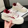 Spring and Autumn New Sports and Leisure Ins Platform Leather Single Shoes Board Shoes