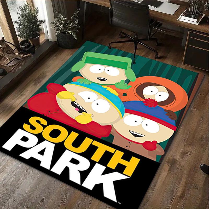 South Park Characters Carpet Office Decorative Carpet For Living Room Bedroom Door Mat Floor Rug Computer Chair Area Rug Perfect Holiday Gift