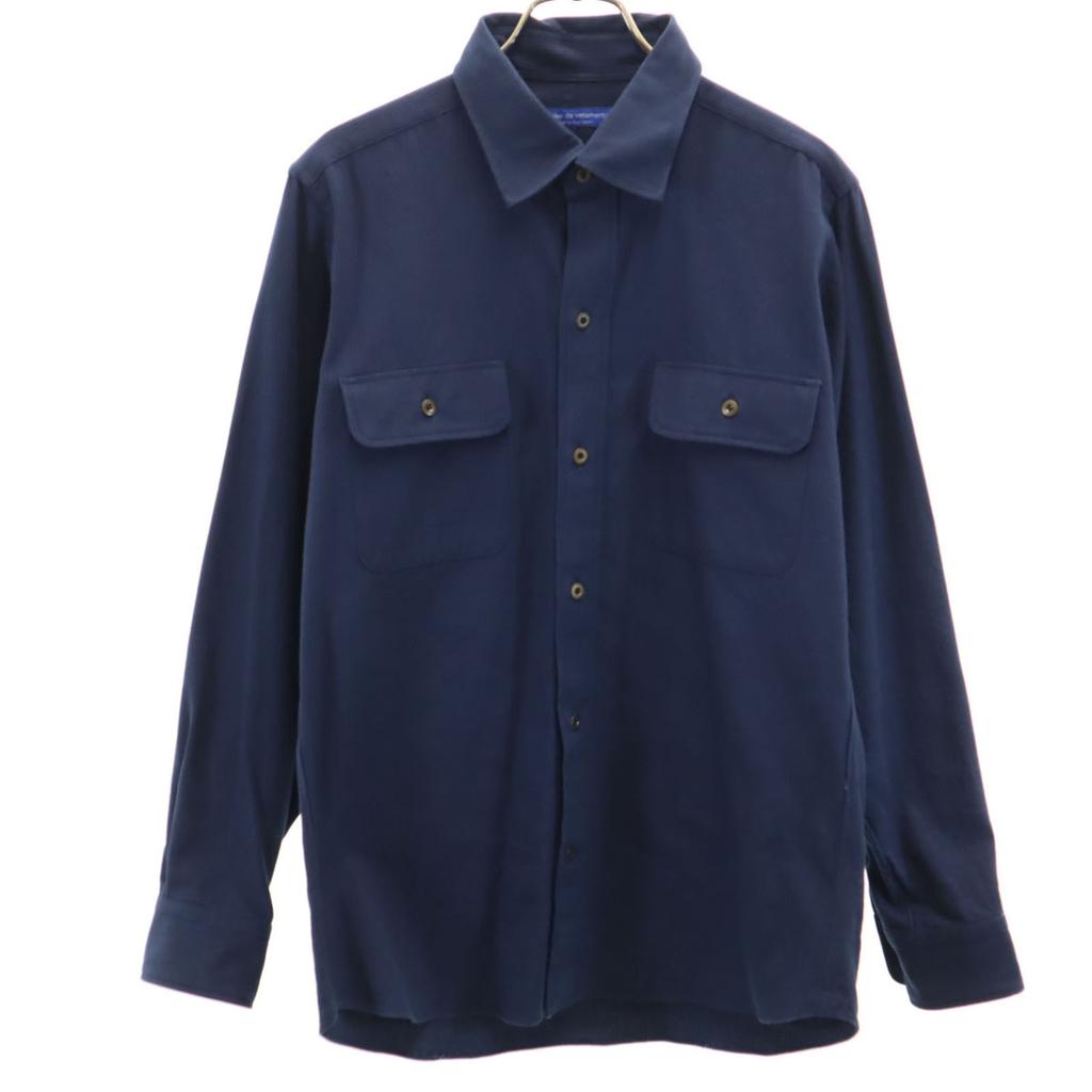 Atelier De Vetements Made In Japan Long Sleeve Shirt Navy Men's Used