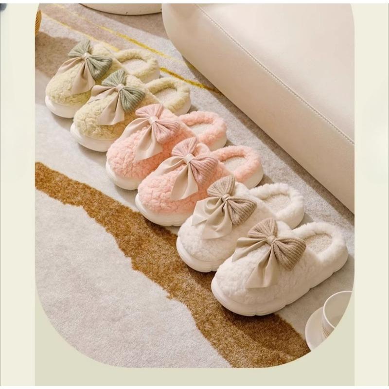New Indoor Home Thick-soled Warm Slippers for Cotton Shoes and Women