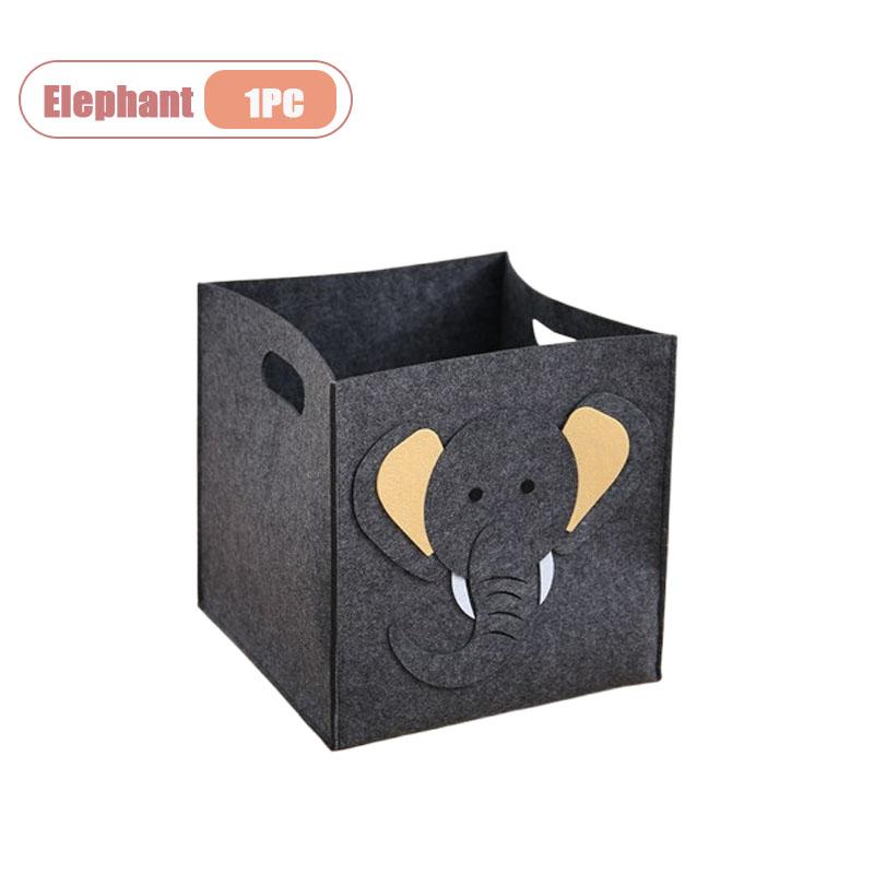 

Pet Toy Snack Storage Basket Bathroom Laundry Felt Organizer Square Storage Bin Multi Purpose Household Container Organizing