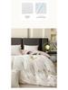 G5Z Light Luxury Embroidery Soft Cotton Bedding Set - Duvet Cover, Fitted Sheet, and Pillowcases.