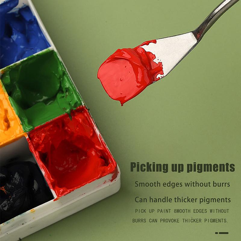 7Pcs Stainless Steel Oil Painting Knives Artist Crafts Spatula Palette Knife Mixing Knife Scraper Art Tools