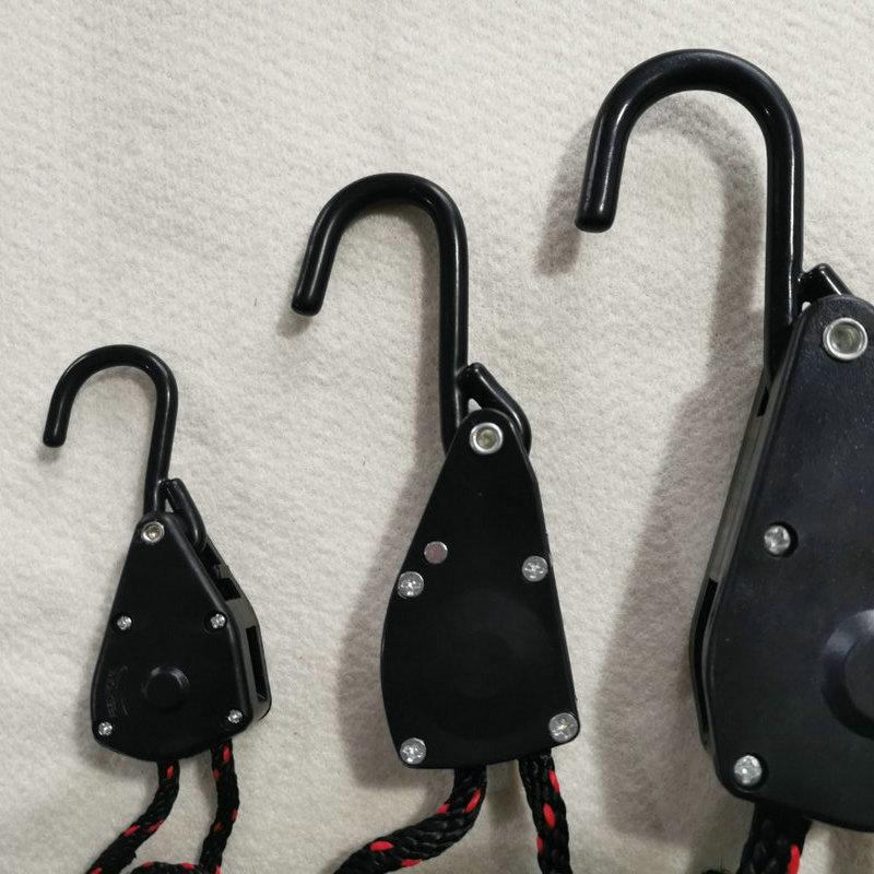 Outdoor S-Hook Lanyard and Pulley Rope for Camping and Tents