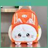 Kids Cat Pattern Print Backpack For Kindergarten With Breathable Waterproof Nylon For School Use