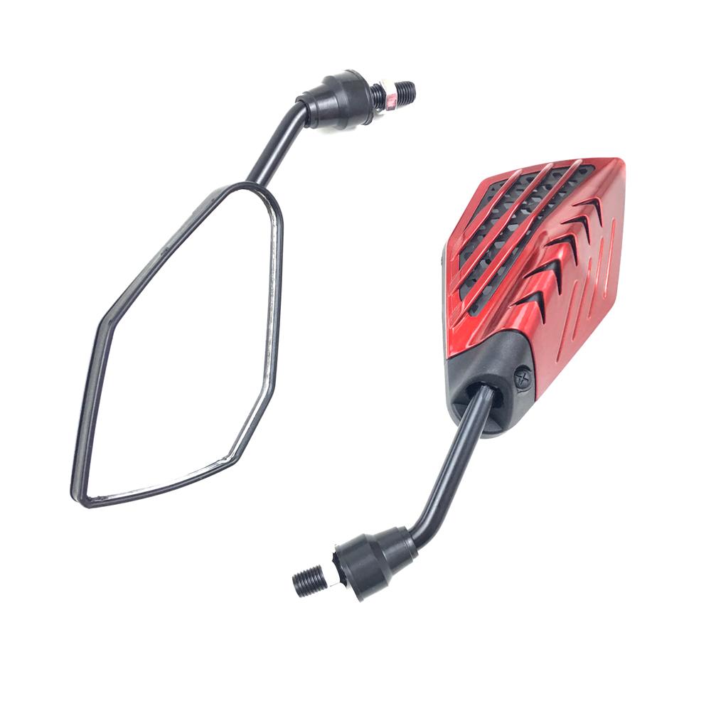 1 Pair Universal 10mm Motorcycle Rearview Mirrors Motorcycle Handlebar Rearview Mirror For Honda Suzuki Yamaha Scooter