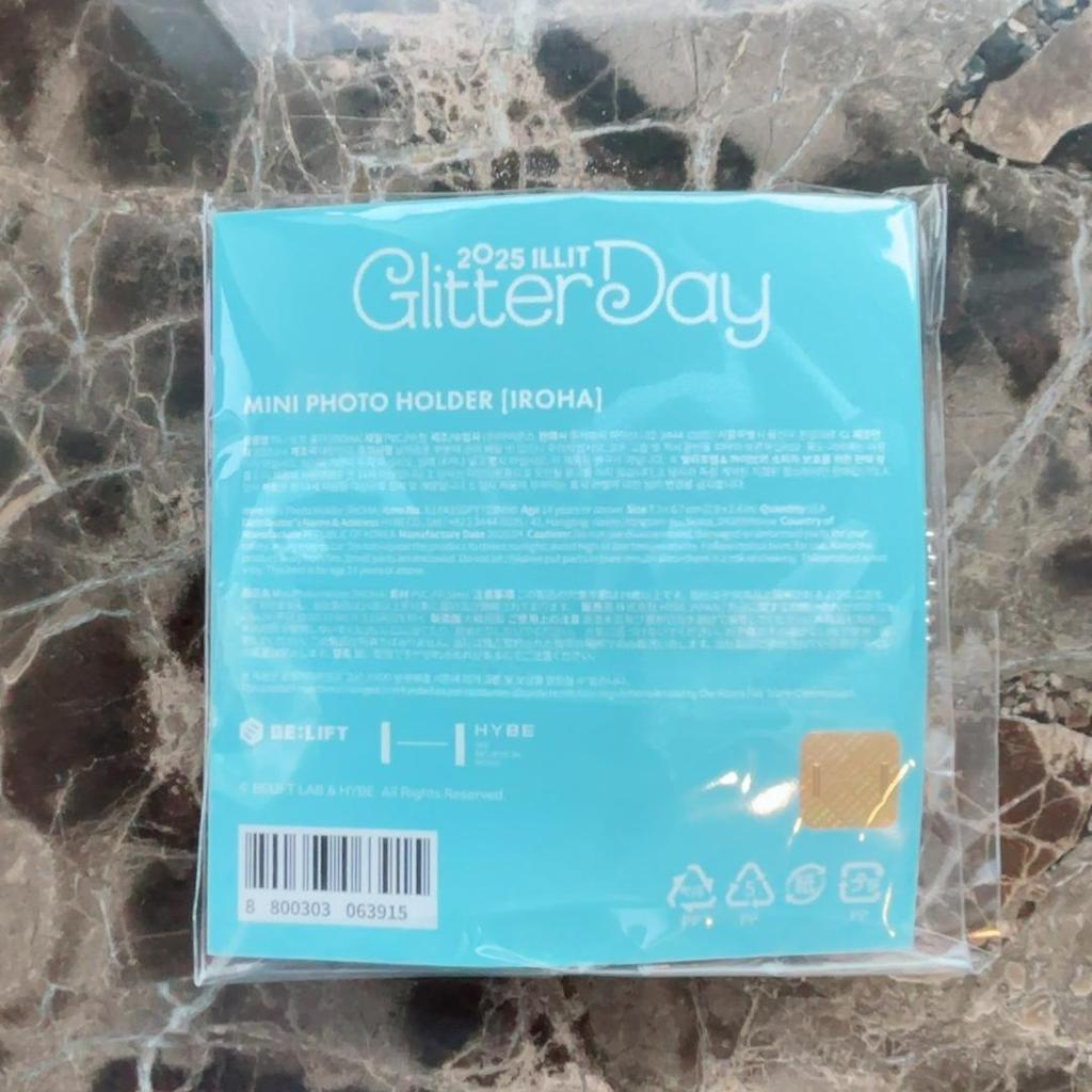 [USED] ILLIT Mini Photo Holder Iroha Glitter Day Korean Fan Meeting