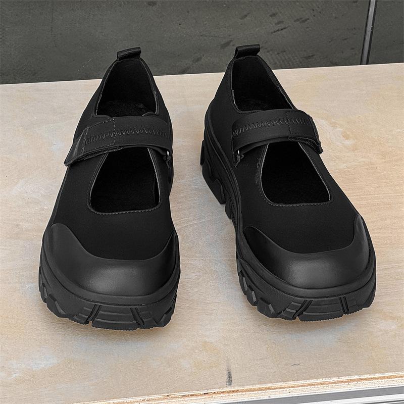 Spring and Summer New Simple Mary Jane Shoes Retro Versatile Casual Height Increase Thick Sole Round Head Fashion 1438-1439-J