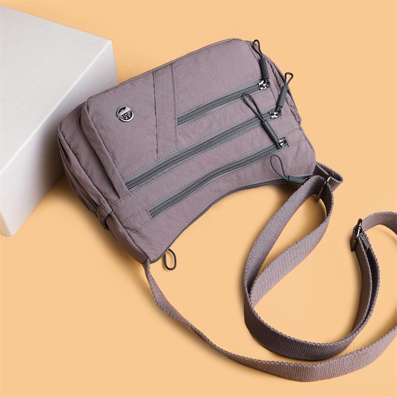 Women's Multi-Compartment Crossbody Bag Mother Bag Large Capacity Lightweight Commuter Shoulder Bag