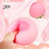 Anxiety Relief Ball Fake Fruit Stress Toy, Peach Pineapple Strawberry Squeeze Shaped Giant Sensory Fidget Toy for Home Office School Portable Reliever