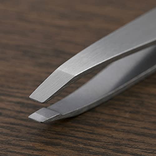 kai corporation kai seki magoroku tweezers, slanted tip, storage case included, high quality, cocoon for tweezers, made in japan hc3506