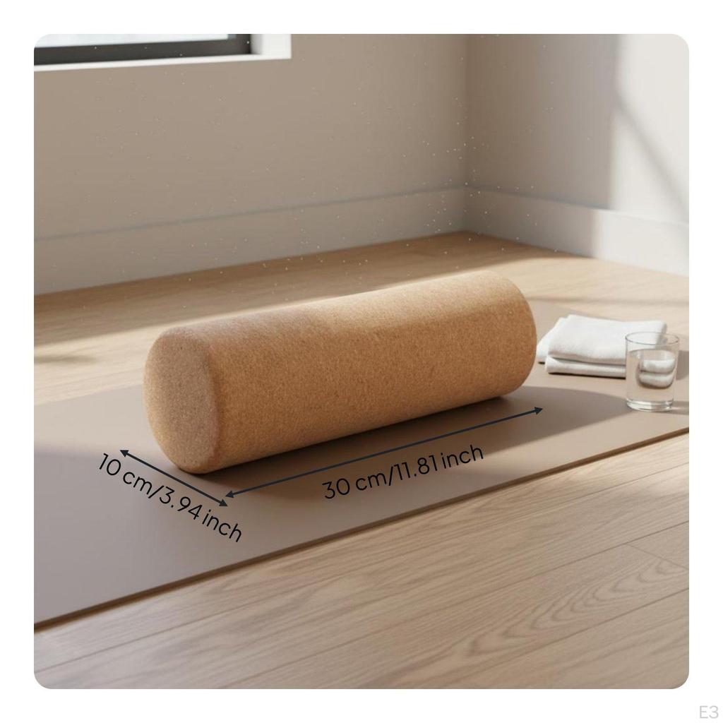 Triangular Flexibility Block FirmDensity Cork Lightweight Back Stretcher Wedge for