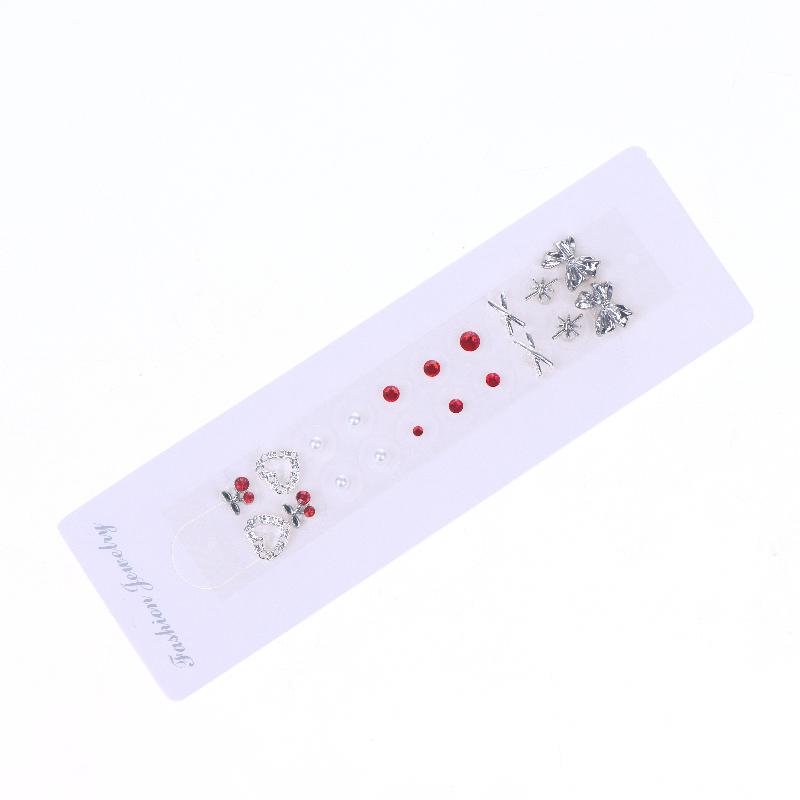 20Pcs/Sheet  Heart Cherry Bow  Ear Point Stickers Ear Pressure Stick Acupuncture Auricular Ear Stickers Massage
