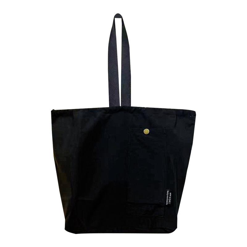 1 peça Bolsa de Almoço Lona de Algodão Grande Cor Sólida Cordão Portátil Térmica Isolada Armazenamento de Piquenique Bolsa Caixa Bento