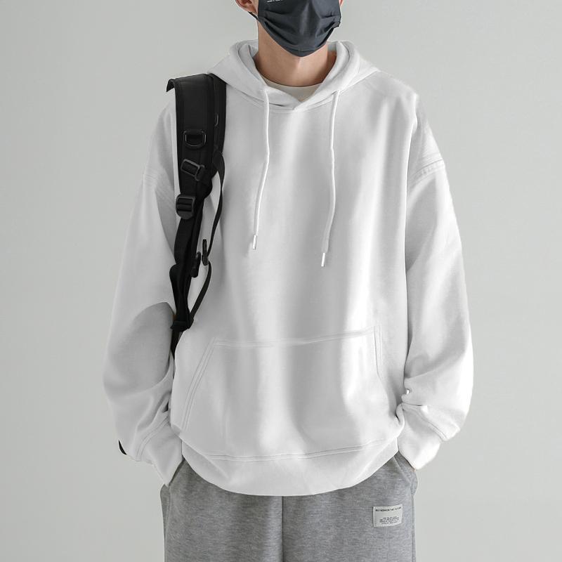 Men's Heavyweight Hooded Sweatshirt - Thick, Cozy & Trendy Long Sleeve Outerwear for Autumn/Winter