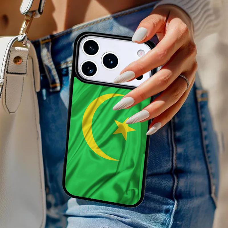 Mauritania Flag Phone Case For iPhone 17 Air 14 15 13 12 Max Cover For Apple 16e 11 Pro Max Plus Coque