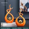 European Ceramic Time Flies Ornament: Elegant Art Decor for Home or Office