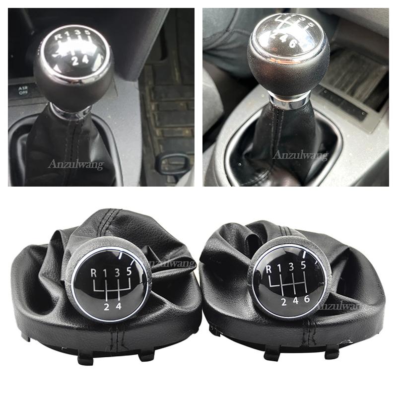 5/6 Speed for VW Touran Caddy MK2 2003 2004 2005 2006 2007 2008 2009 2011 2012 2013 2014 2015 Gear shift Stick knob leather Boot