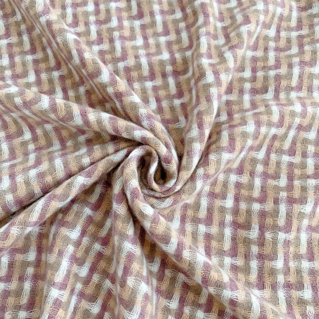 Autumn and Winter Thickened Warm Scarf Contrasting Color Plaid Imitation Cashmere Fringed Versatile Scarf Fashionable Commuter Decorative Shawl
