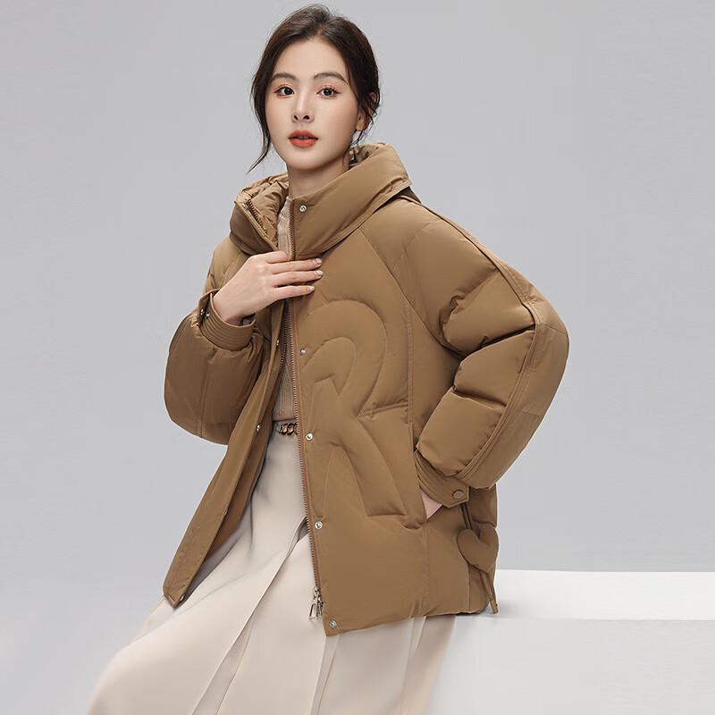 

SNOWFLYING Women s 2025 Petite Short White Duck Down Jacket X30145321F XL