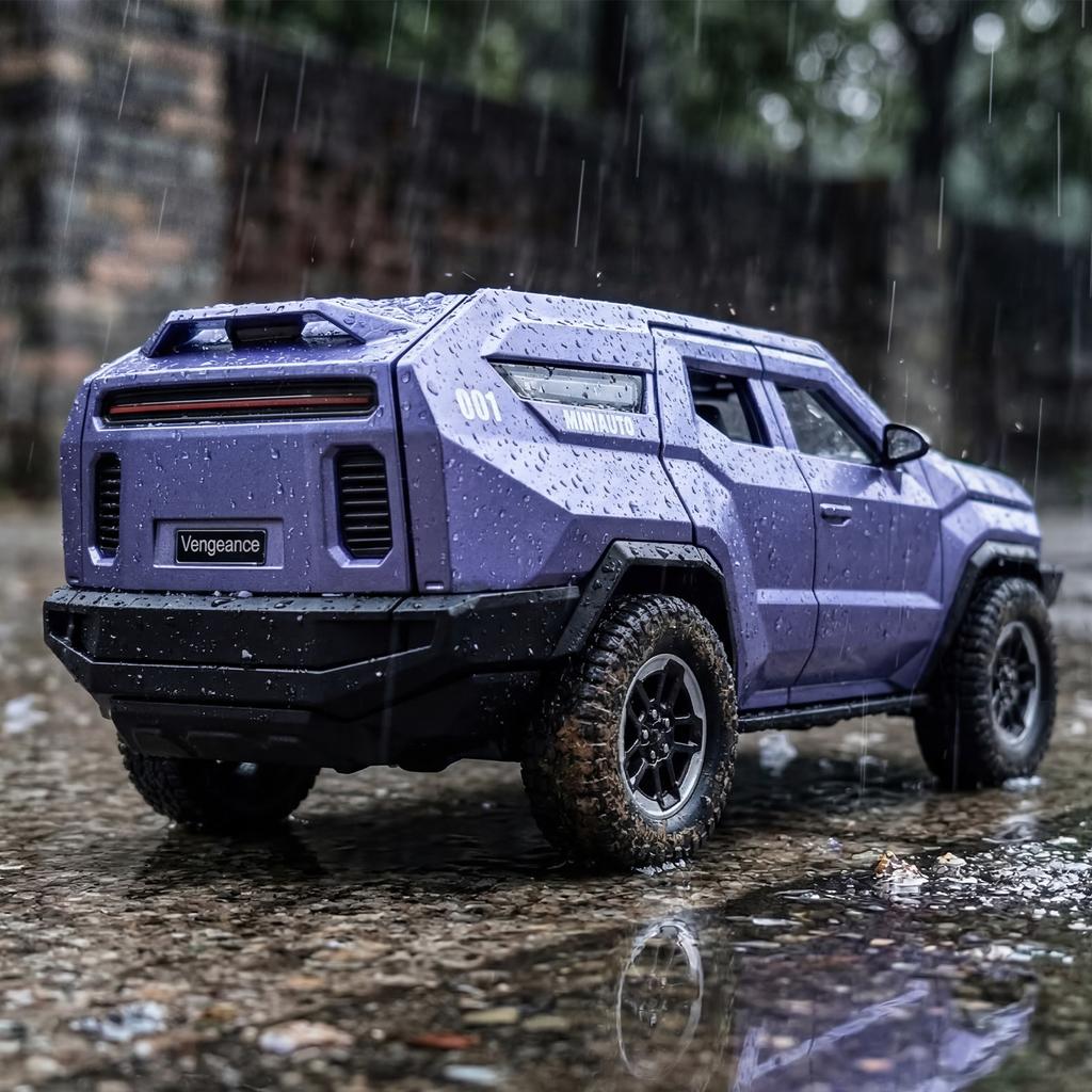 1:24 Rezvani Vengeance Armored Vehicle Alloy Metal Diecast Model Car Home Decoration Computer Desktop Ornaments Holiday Present
