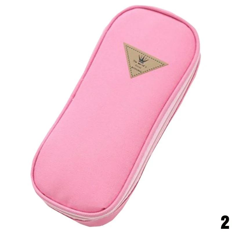 New 1PC Pencil Case Canvas Box Stationery School Supplies Large Capacity Pen Bag  Cute Pencil Pouch