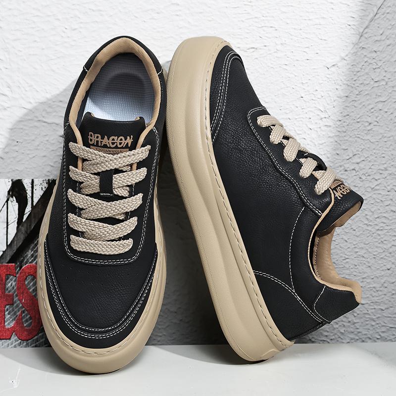 Arrival Leather Men Sneakers  Skateboard Footwear Breathable Leisure Male Casual Sneakers Versatile Tenis Masculino
