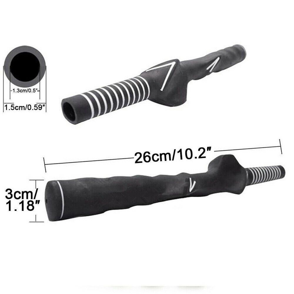 2Pcs Golf Tool Left-handed Rubber Golf Training Grip Golf Swing Grip Right-handed Practice Aids