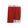 Retro Patchwork Print Basketball Shorts Men Bottoms Red GQ4115